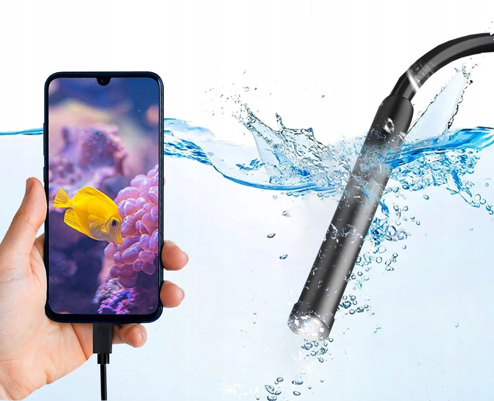 INSPECTION CAMERA ENDOSCOPE DUAL 2x FULLHD APP ANDROID IOS WIFI W300 8mm 3m Brand Surix