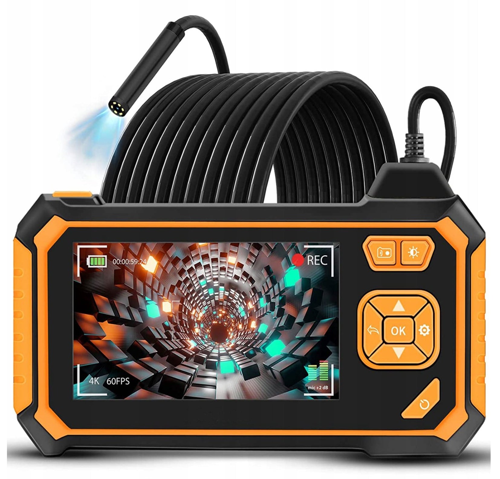 INSPECTION CAMERA ENDOSCOPE INSKAM 113-B-2 2000mAh 4.3" FULLHD 1080p 8mm 5m