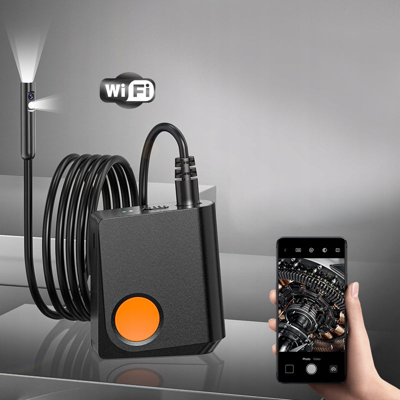 INSPECTION CAMERA ENDOSCOPE WiFi Android iOS DUO LED WORKSHOP 5m CABLE Manufacturer code W200 7.9mm