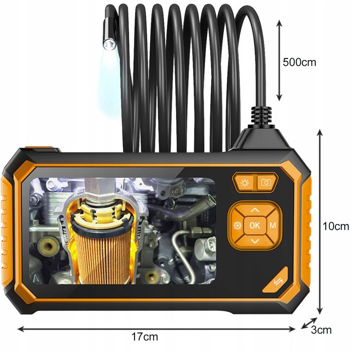 INSPECTION CAMERA ENDOSKOP INSKAM 113-B-2 2000mAh 4.3" FULLHD 1080p 8mm 5m Manufacturer code 113-2-B + KARTA 32 GB