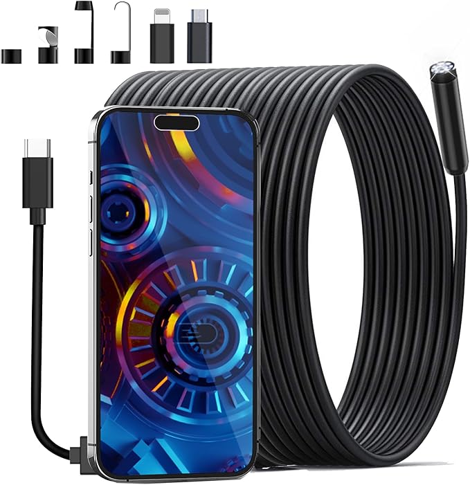 INSPECTION CAMERA for IPHONE ANDROID 3in1 ENDOSCOPIC 3M
