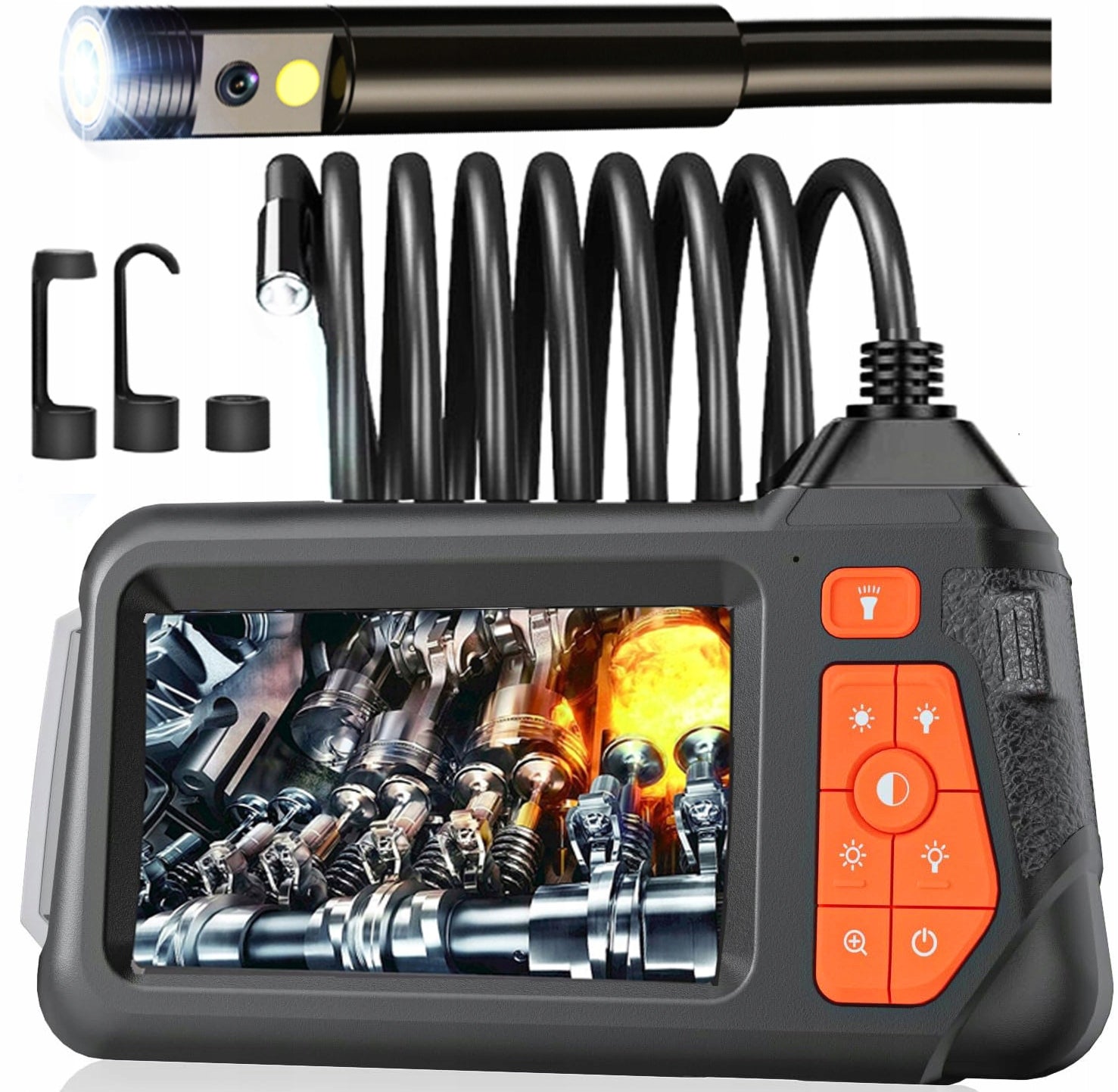 INSPECTION Camera DUO ENDOSCOPE TWO CAMERAS 5M 8LED 2x Full HD Photography