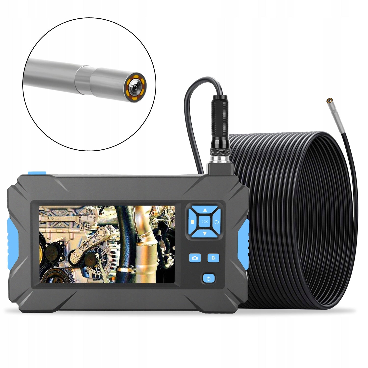 INSPECTION Camera ENDOSCOPE Workshop 10M FULL HD 3.9mm for ENGINE PIPES EAN (GTIN) 5902659173591