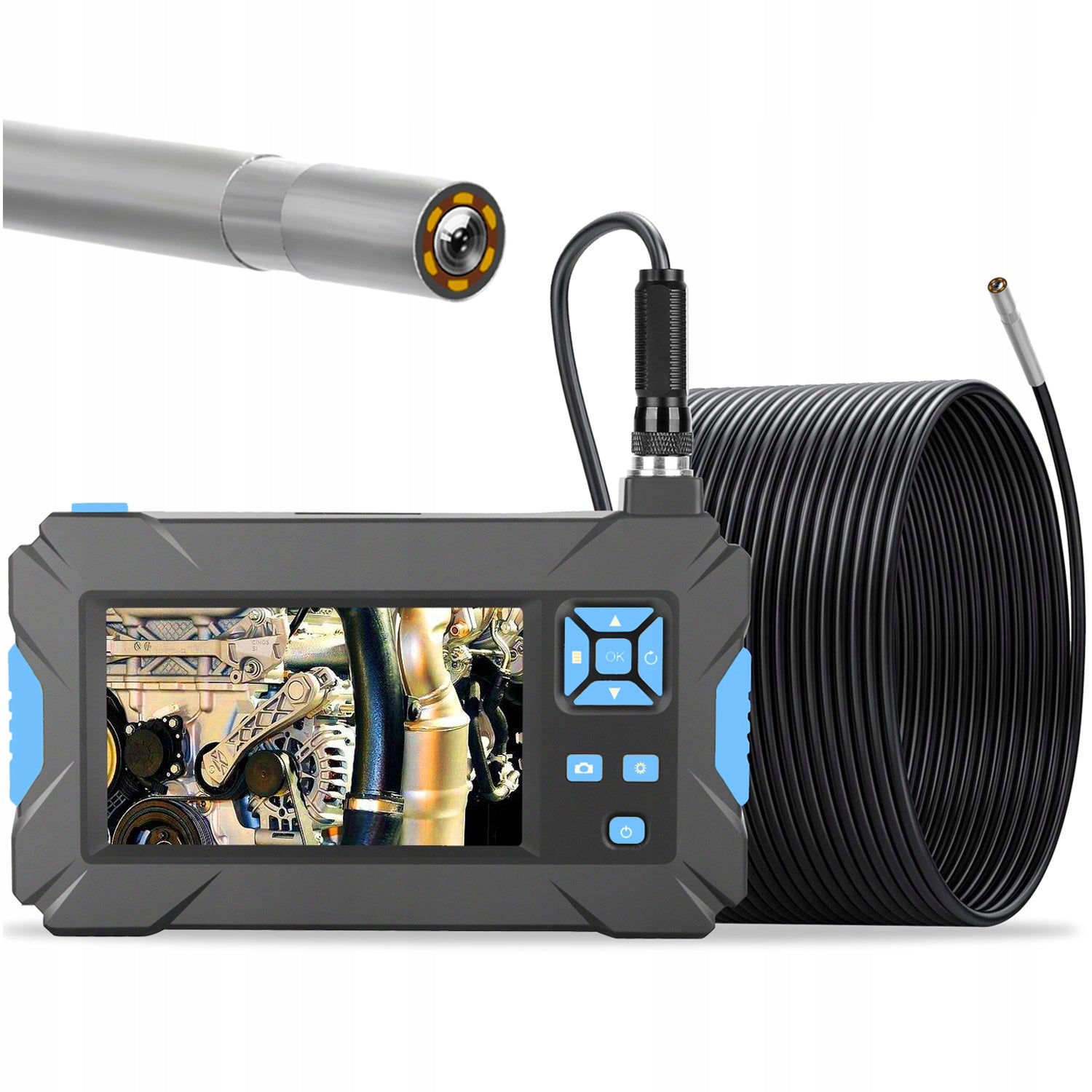 INSPECTION Camera ENDOSCOPE Workshop 10M FULL HD 3.9mm for ENGINE PIPES