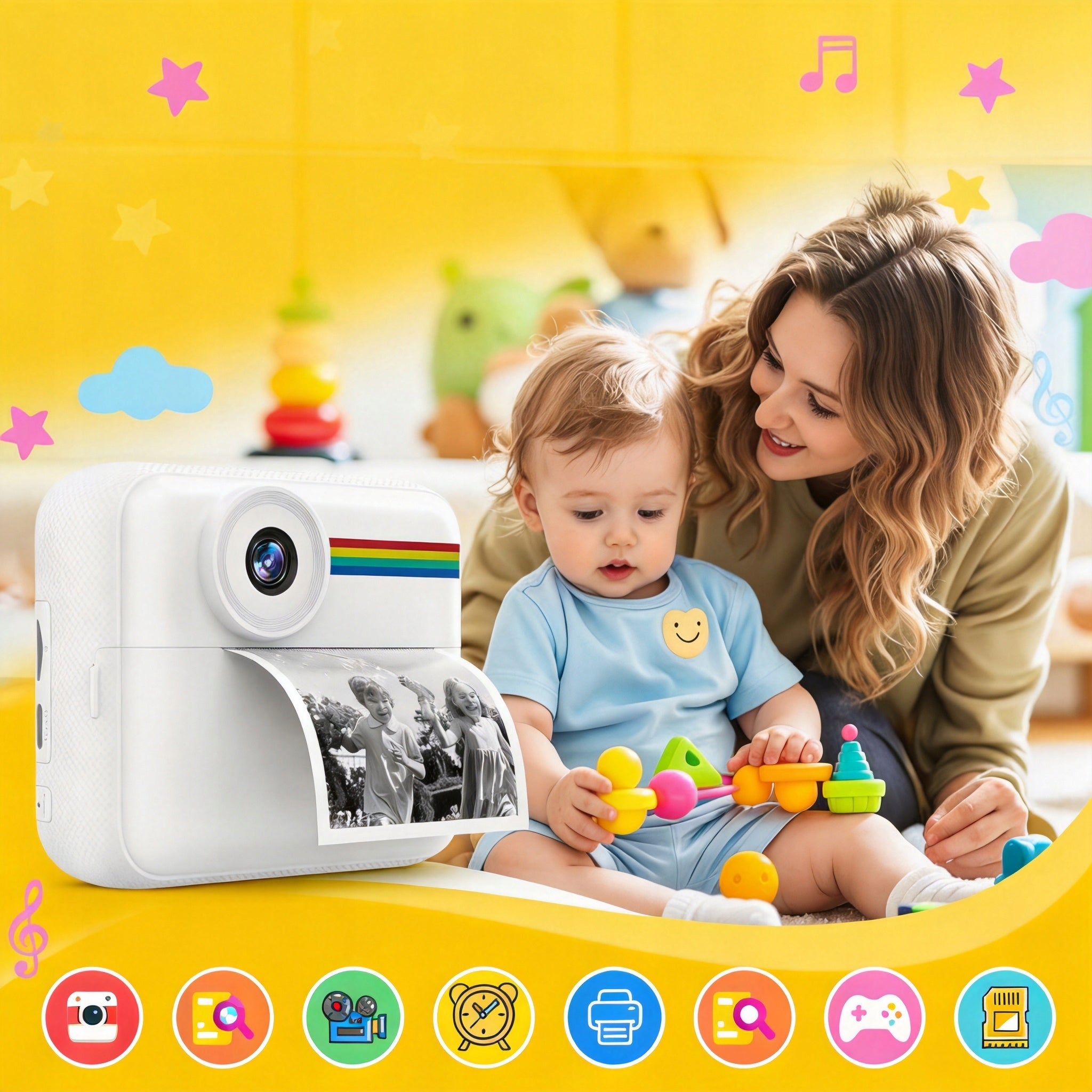 INSTANT CAMERA FOR CHILDREN 48MP 1080P SCREEN 2.4 32G HIGH QUALITY Brand Bedee