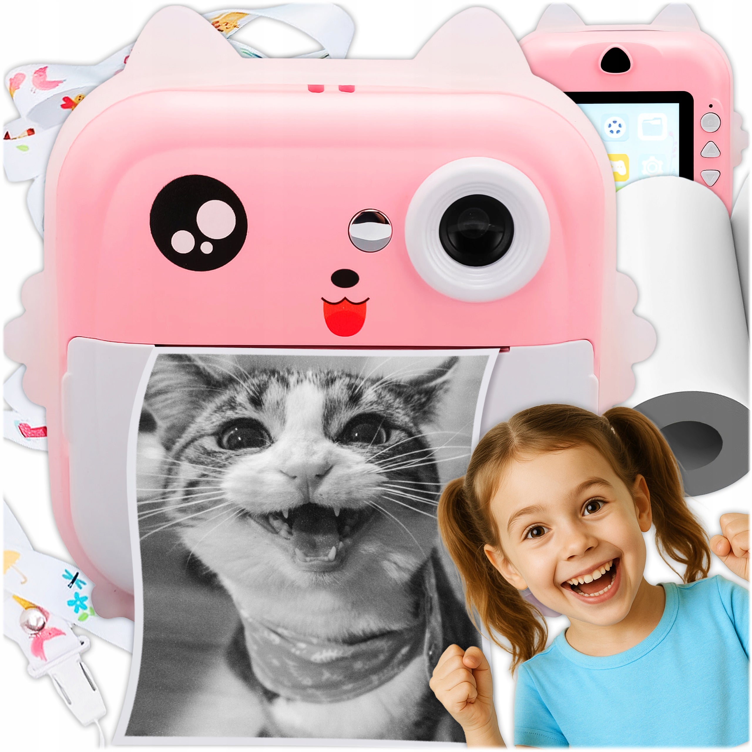 INSTANT CAMERA FOR CHILDREN PRINT MINI THERMAL PRINTER + 1 ROLL