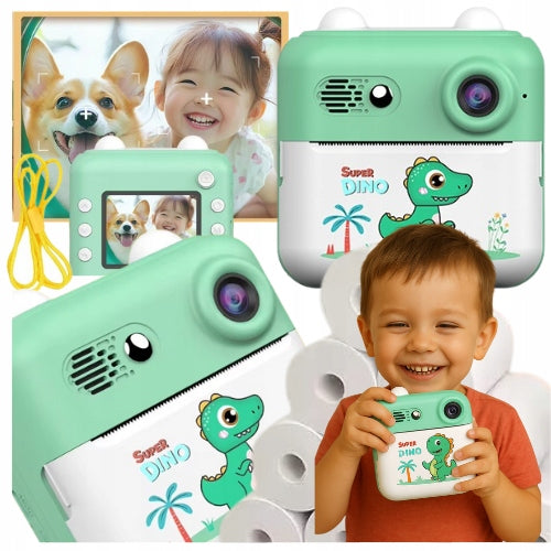 INSTANT CAMERA FOR CHILDREN WITH THERMAL PRINTER 11 ROLLS PER SANTA CLAUS