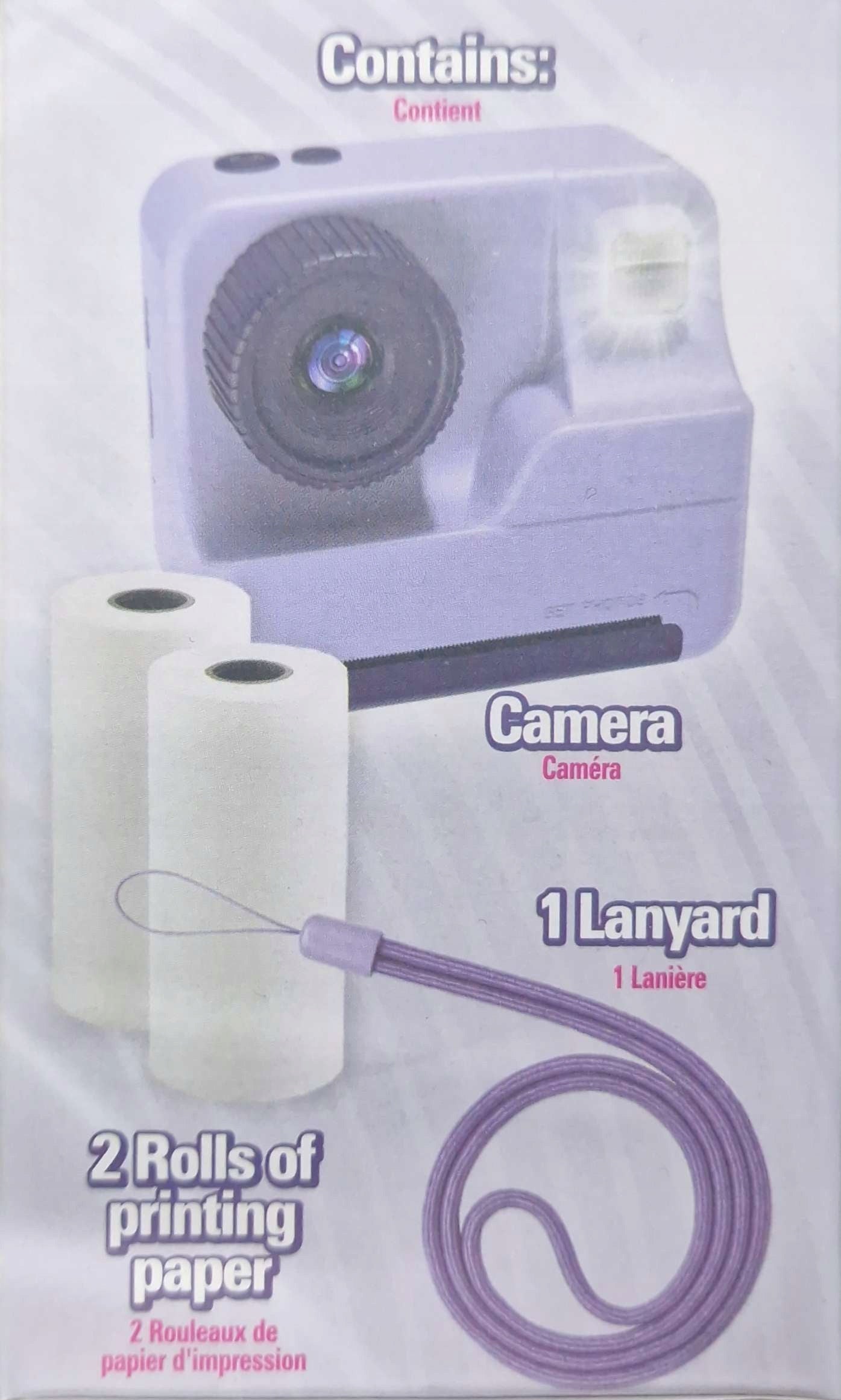 INSTANT CAMERA WITH PRINTER FOR CHILDREN DIGITAL 2x ROLLS SET Manufacturer code 8711568123040