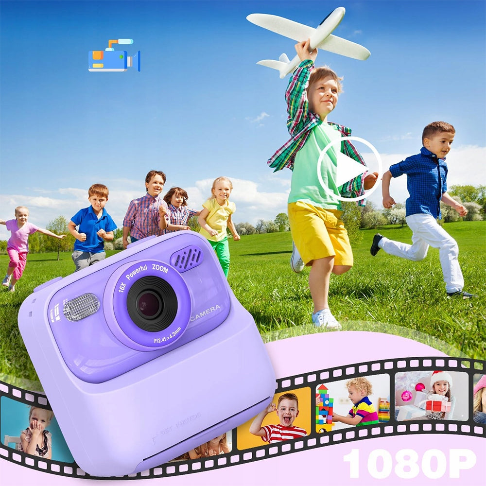 INSTANT DIGITAL CAMERAS FOR KIDS DUAL CAMERA 1080P PURPLE Brand no brand