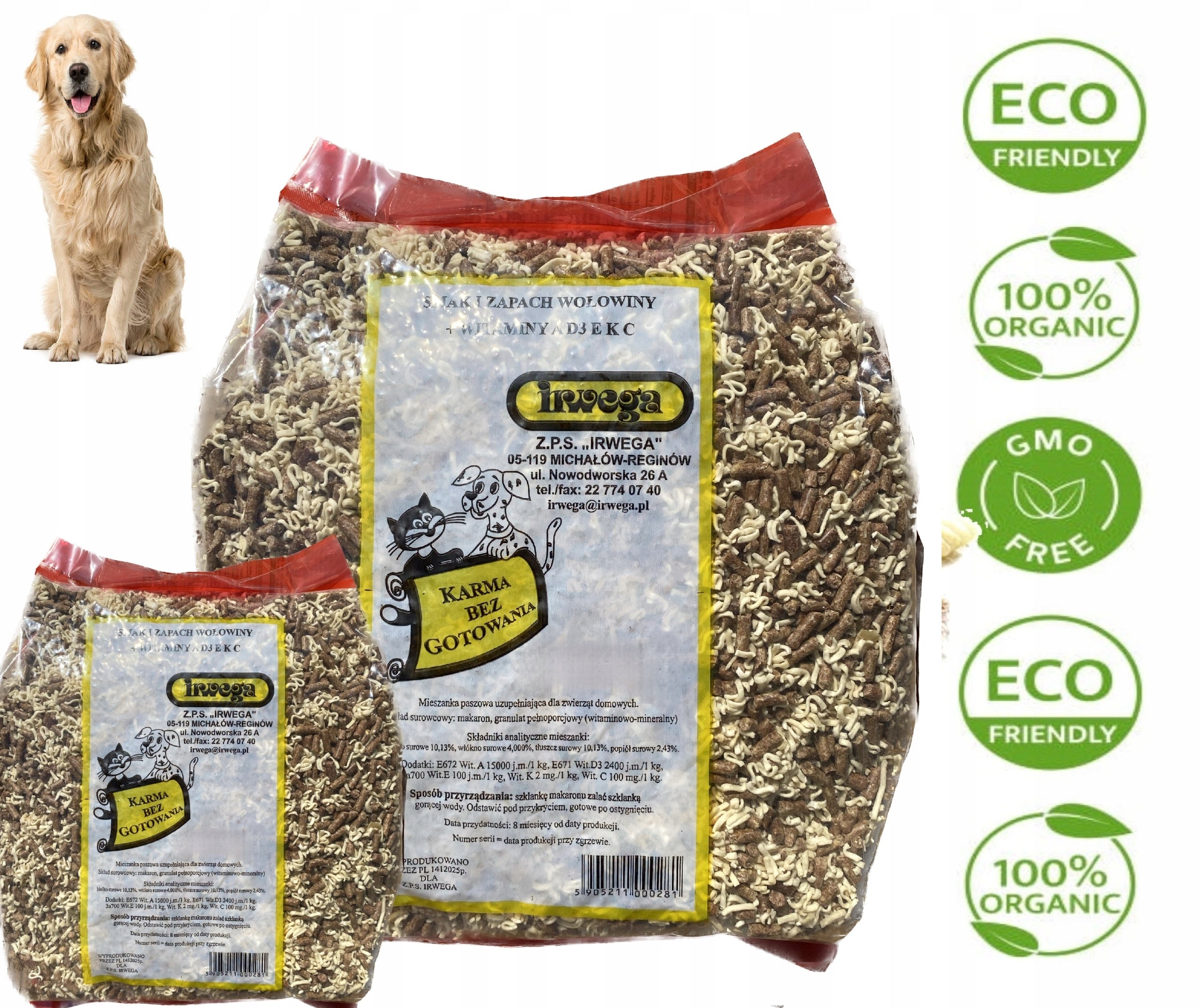 INSTANT NOODLES WITH VITAMINS FOR DOGS 10KG