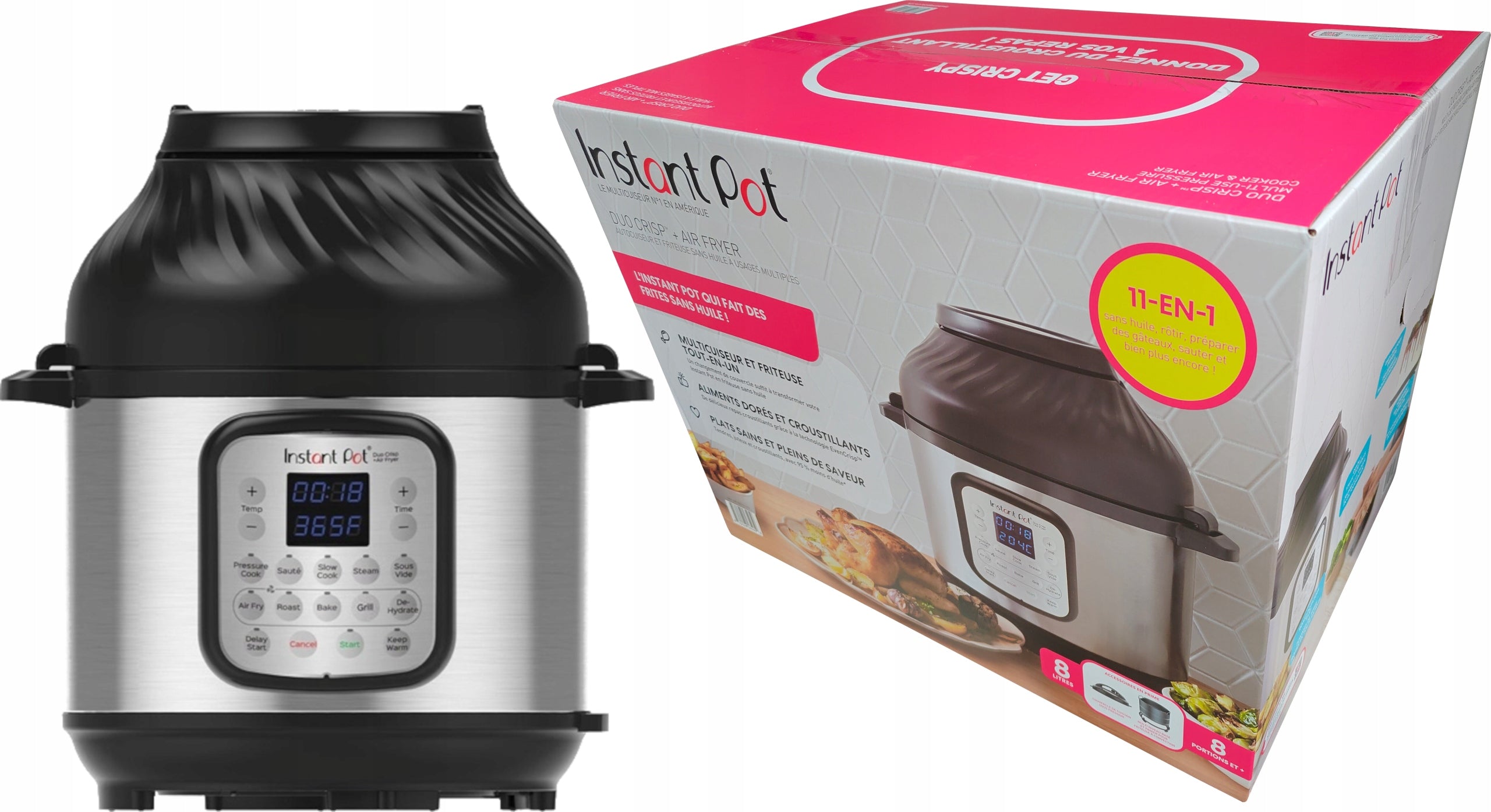 INSTANT POT DUO CRISP 8 AIR FRYER MULTICOOKER 140-0042-01-EU