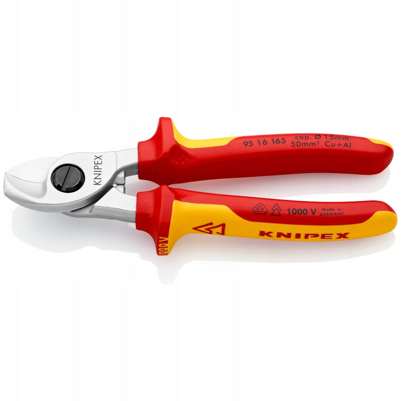 INSULATED CABLE SHEARS 1000V 165MM KNIPEX Manufacturer code 95 16 165