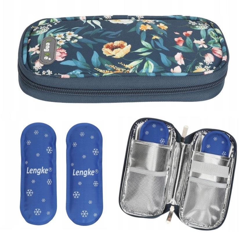 INSULATED THERMAL COVER WITH 2 CARTRIDGES INSULIN BAG