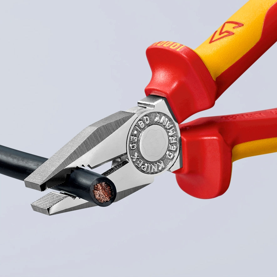 INSULATED UNIVERSAL PLIERS VDE 180MM 03 06 180 KNIPEX Manufacturer code 03 06 180