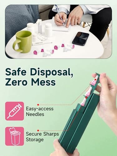 INSULIN BAG DIABETIC PORTABLE TEMPERATURE DARK GREEN Kind insulin syringes