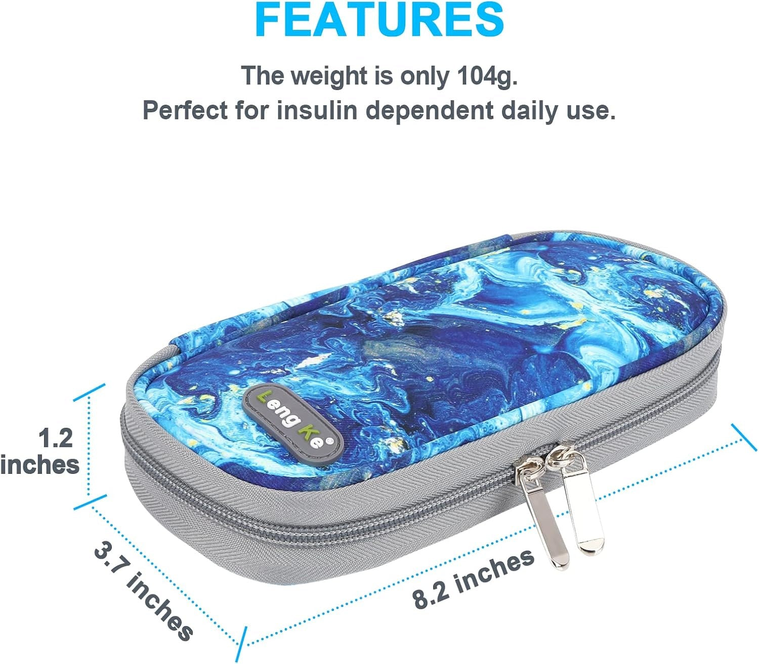 INSULIN COOLING BAG WITH 2 PACKS ICE BLUE Medical device type accessories for a medical device or a product without an intended medical purpose