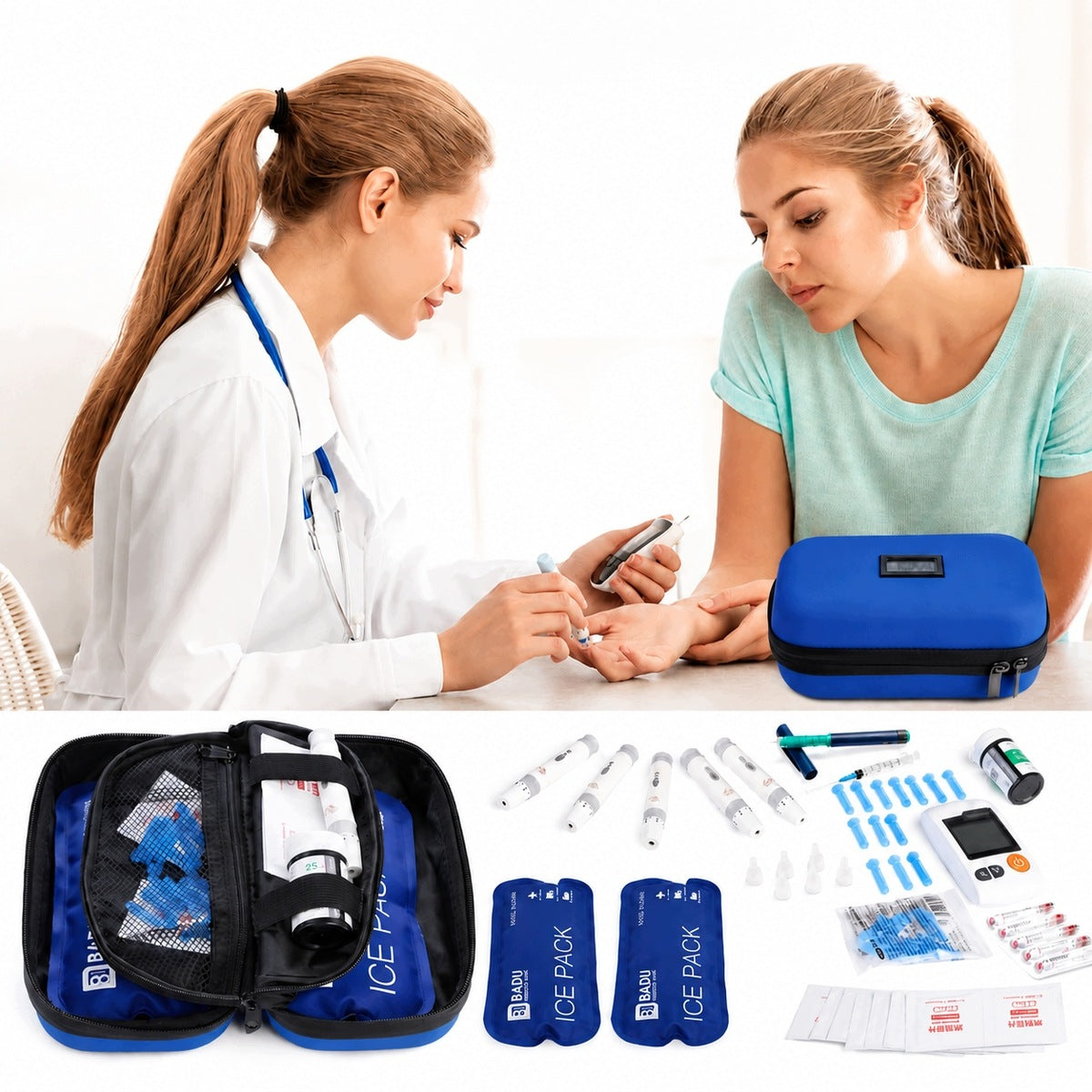 INSULIN COOLING CASE DIABETIC CASE COMPACT PORTABLE Manufacturer of a medical device 6953495318256