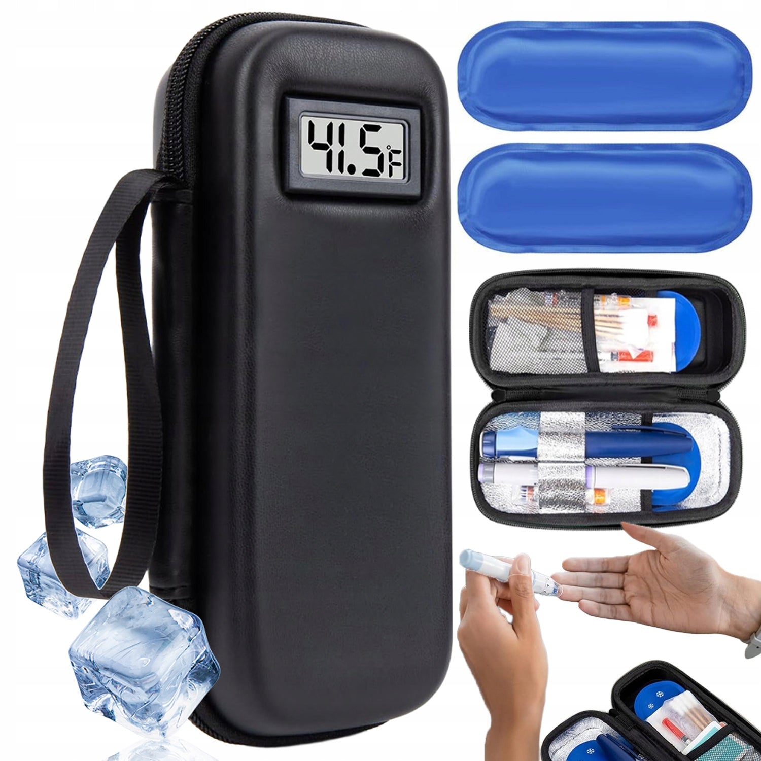 INSULIN THERMAL COOLING BAG INSULATED PORTABLE CARRYING CASE