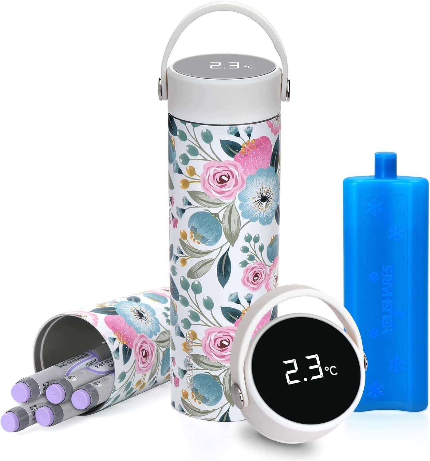 INSULIN TRAVEL CASE WITH TEMPERATURE DISPLAY 48H