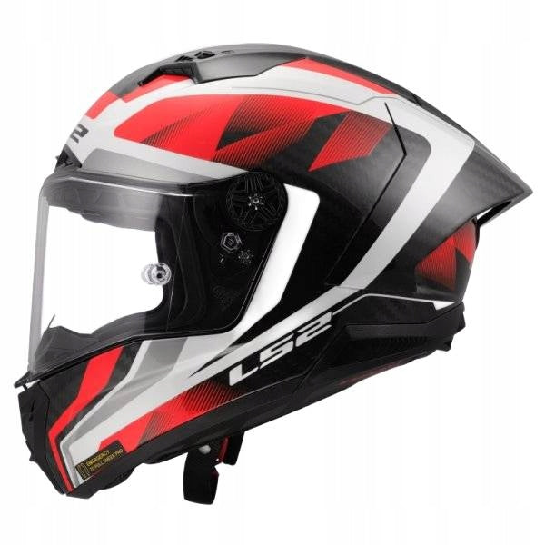 INTEGRAL HELMET LS2 FF805 THUNDER GP AERO RAUTE WHITE RED-06 M Manufacturer LS2