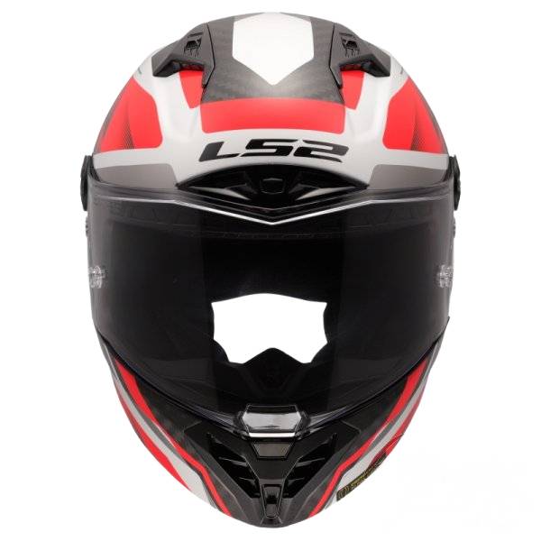 INTEGRAL HELMET LS2 FF805 THUNDER GP AERO RAUTE WHITE RED-06 M Size M
