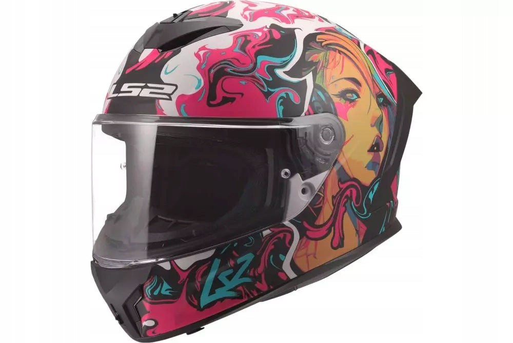 INTEGRAL HELMET LS2 FF820 RAPID III CYBERG PURPLE CYAN XS +FREEBIES Packaging status original
