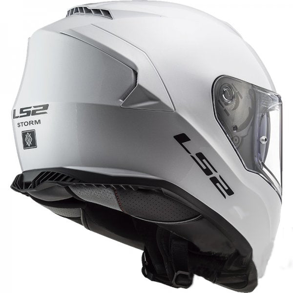 INTEGRAL SAFE MOTORCYCLE HELMET LS2 FF800 STORM II SOLID WHITE Manufacturer's catalog number AK1680010023