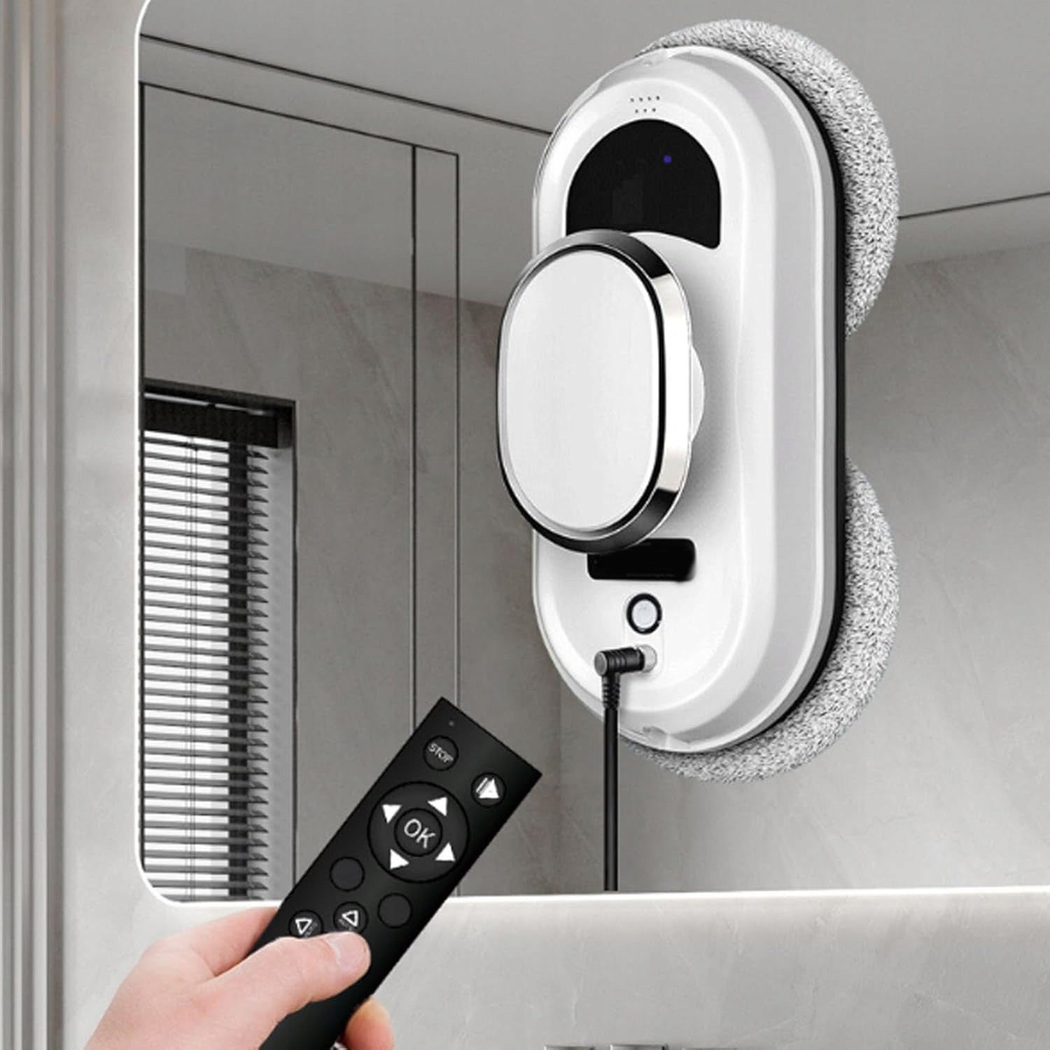INTELLIGENT AUTOMATIC WINDOW CLEANING ROBOT SUCTION CUP SYSTEM 500MAH Brand no brand