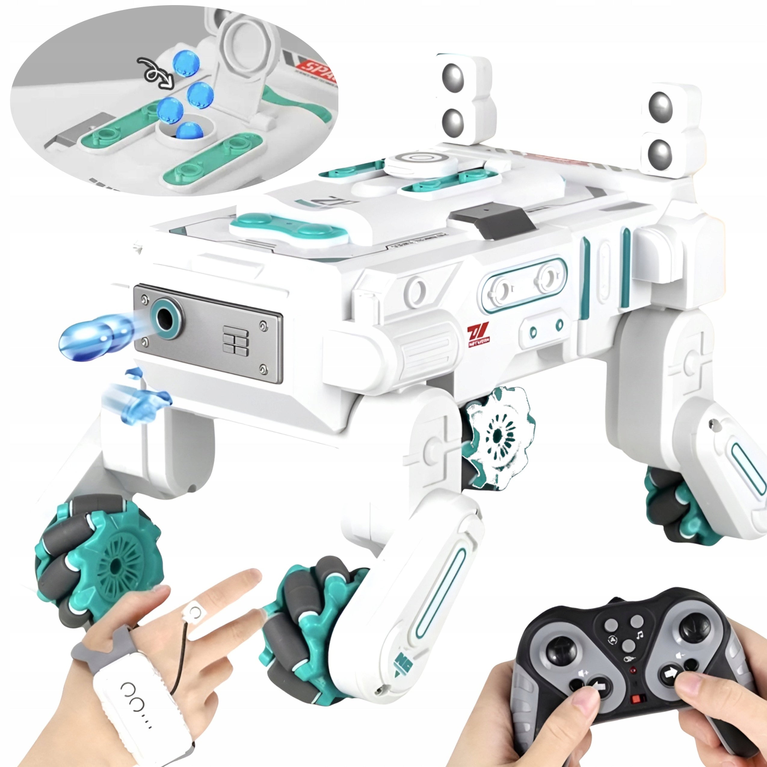 INTELLIGENT REMOTE CONTROLLED OFF-ROAD SPACE ROVER AUTO R/C HAND