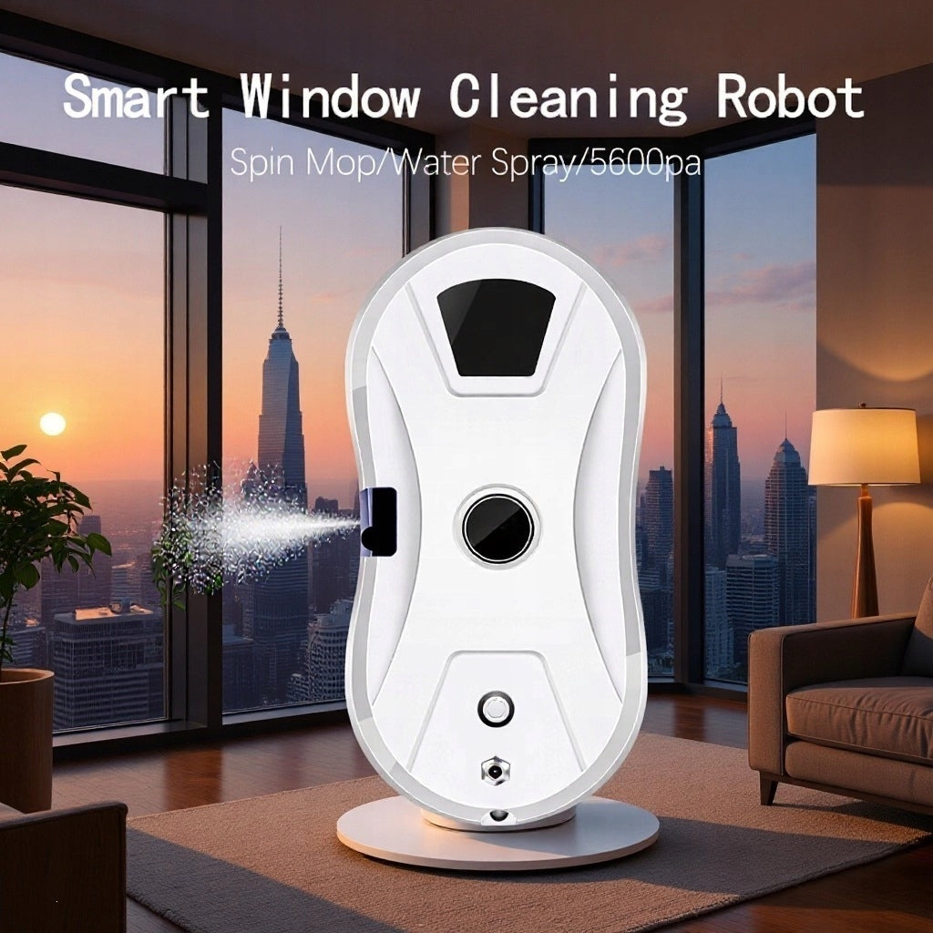 INTELLIGENT ROBOT FOR CLEANING MIRROR WINDOWS HCR-02 CE Dominant color white