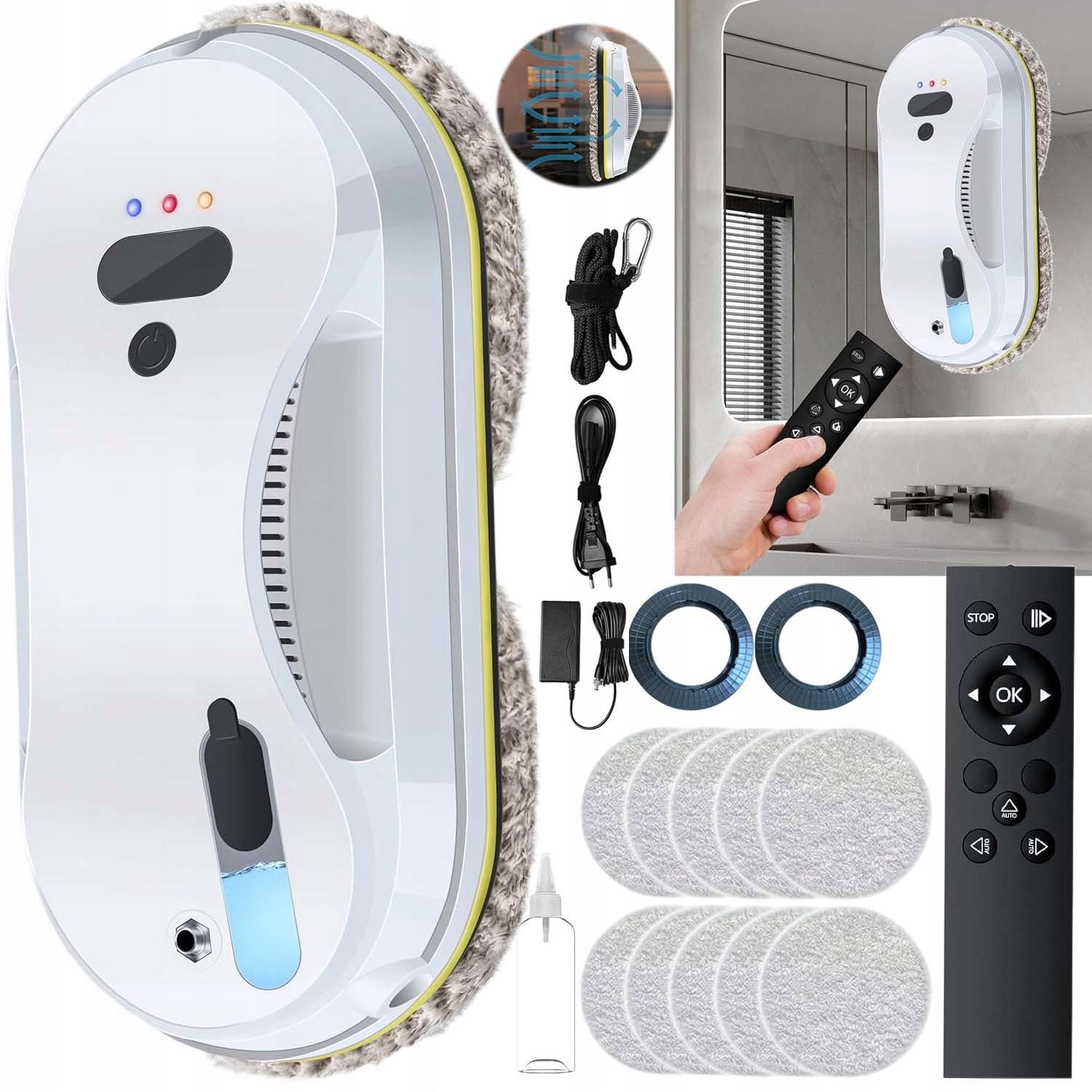 INTELLIGENT ROBOT FOR CLEANING WINDOWS OF FLOOR TILES AUTOMATIC WASHER