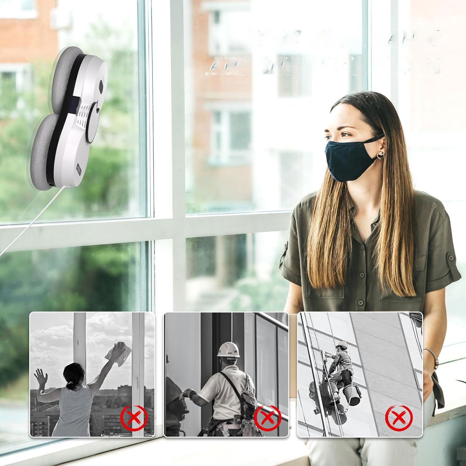 INTELLIGENT ROBOT FOR WASHING MIRROR GLASS SET AUTOMATIC WASHER Brand no brand