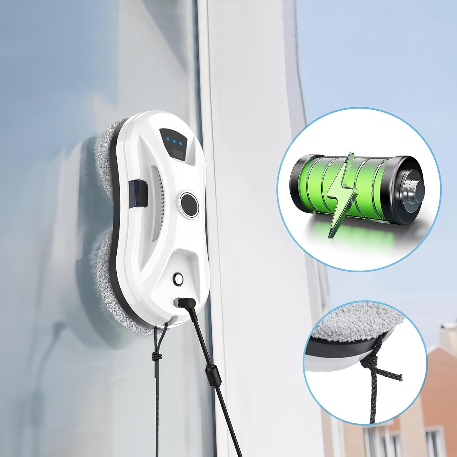INTELLIGENT ROBOT W14S WINDOW CLEANING MIRRORS AUTOMATIC WASHER SET Manufacturer code Inteligentny robot myjący okna-N361