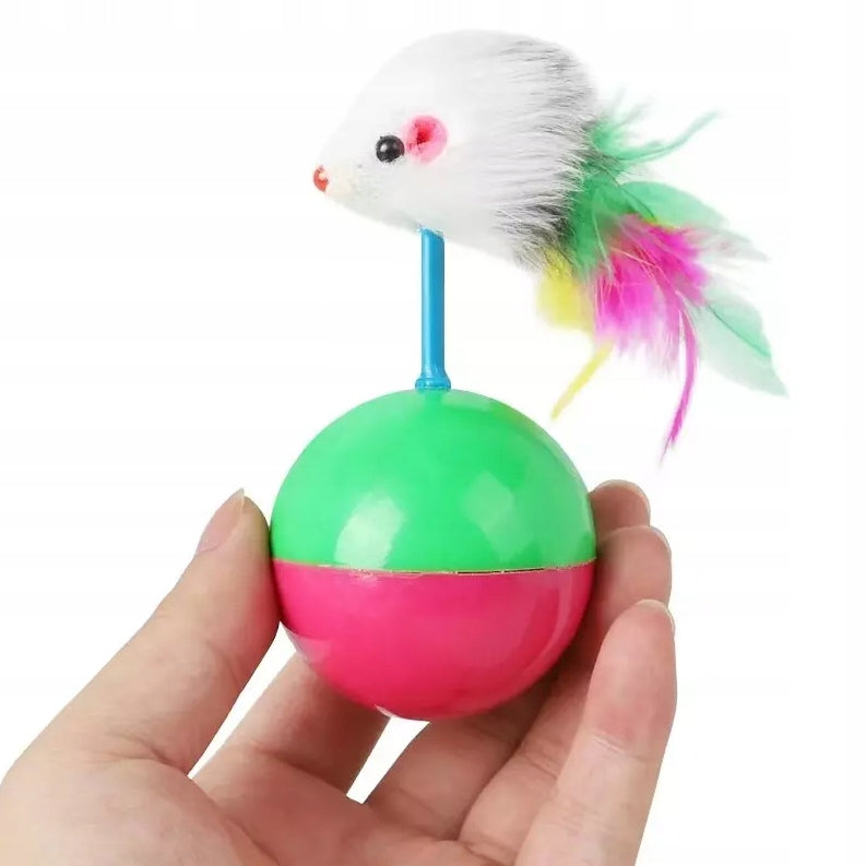INTERACTIVE BALL WITH A MOUSE BALL TOY FOR A CAT Brand Reverse