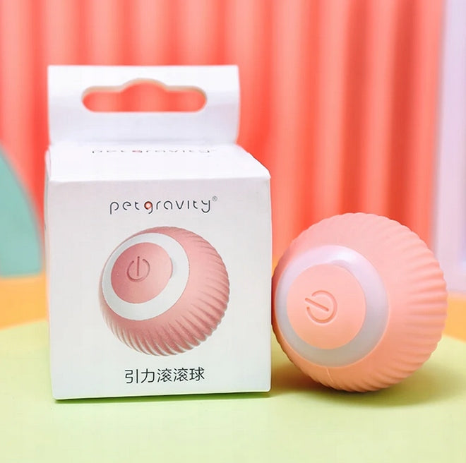 INTERACTIVE MOVING BALL RUNNING FUN BALL FOR CAT DOG PINK Manufacturer code PIŁECZKA SMART KOT PIES ROTATING BALL PINK