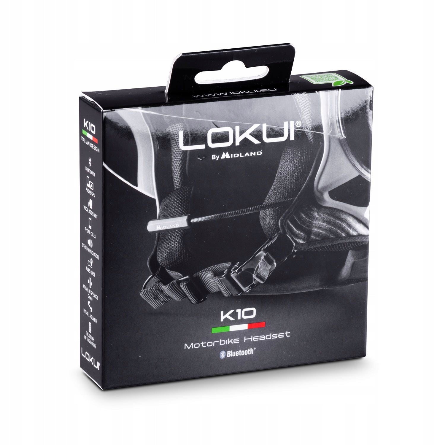 INTERCOM FOR HELMET LOKUI K10 BLUETOOTH MIDLAND for motorbike FOR ONE HELMET Manufacturer's catalog number C1624