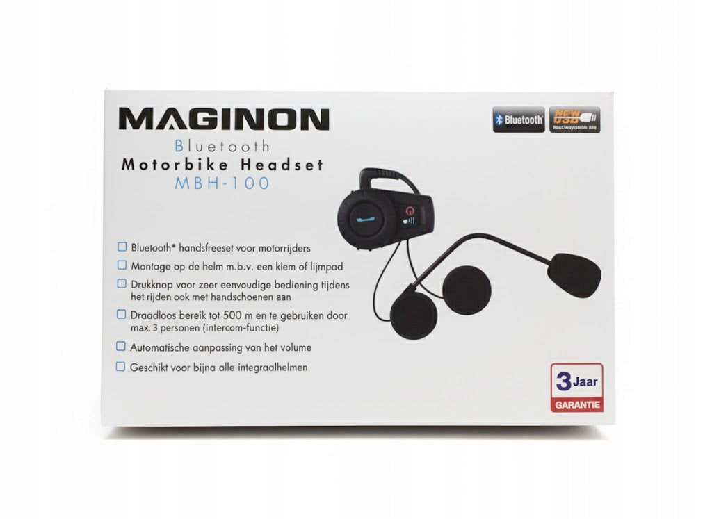 INTERCOM MOTORCYCLE BLUETOOTH HELMET KIT HEADSET MOTORCYCLE Model MBH-100