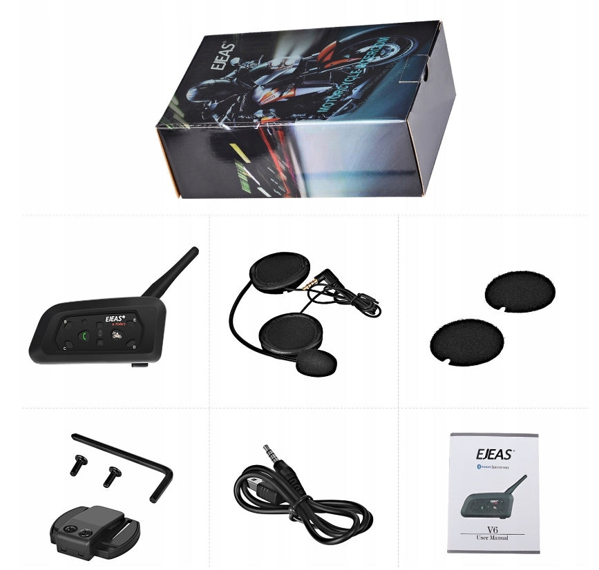 INTERCOM MOTORCYCLE INTERCOM EJEAS V6 Pro 1200m