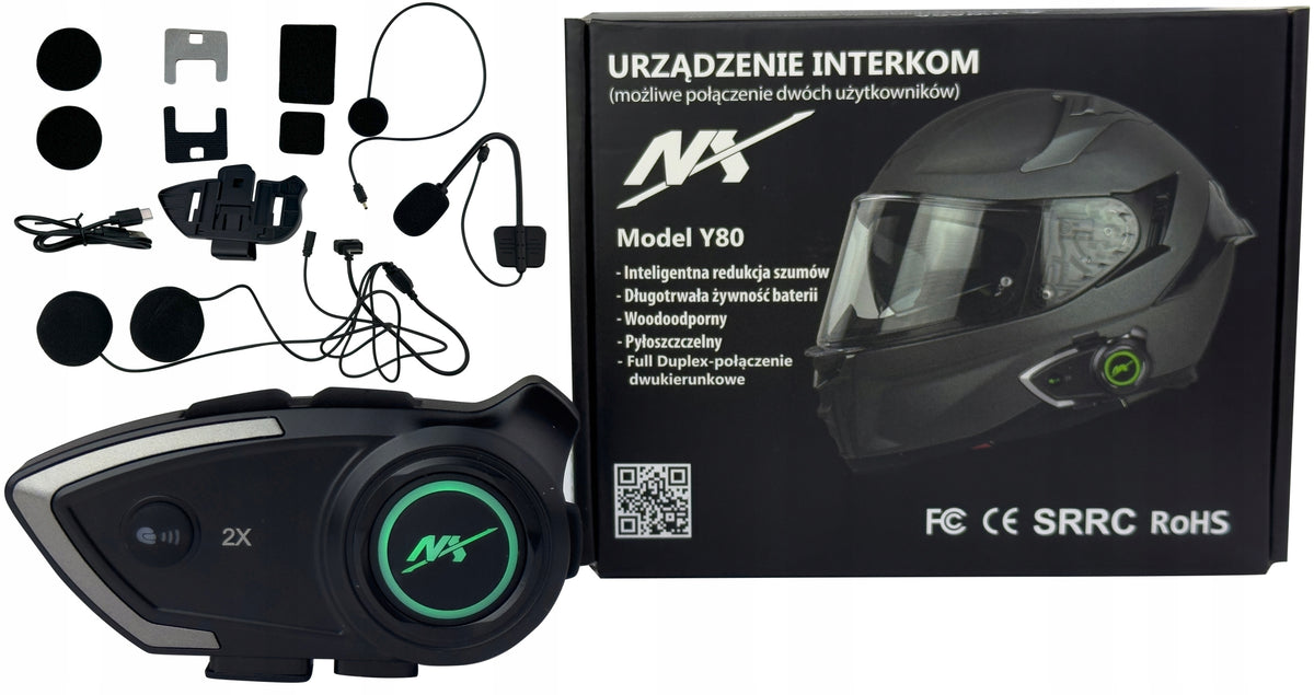 INTERCOM NX MOTORCYCLE HELMET CALL KIT|BLUETOOTH|Polish LEKTOR