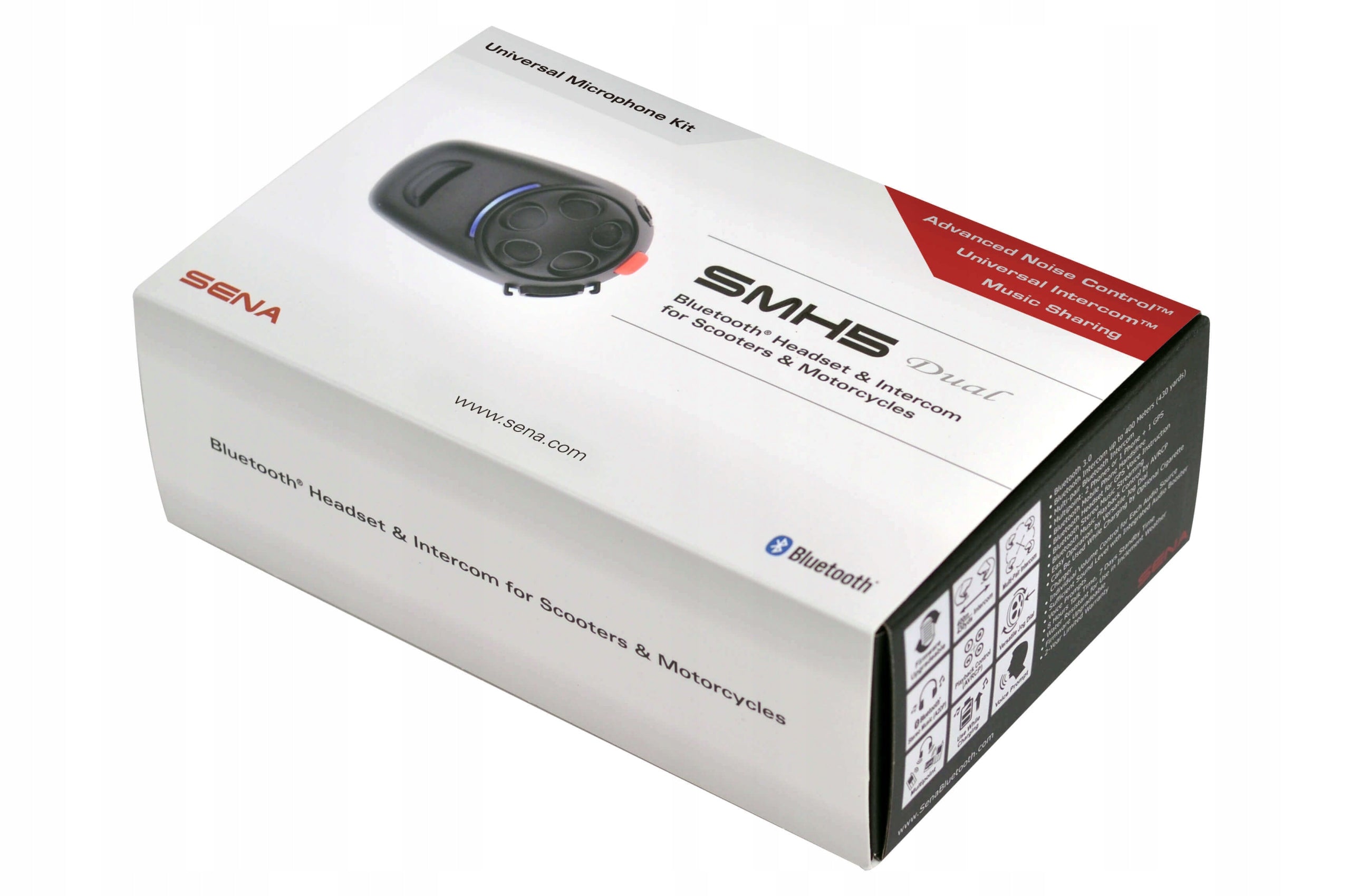 INTERCOM SENA SMH5D UNIV 2-PACK 2 BLUETOOTH SETS Manufacturer's catalog number 8809277269347