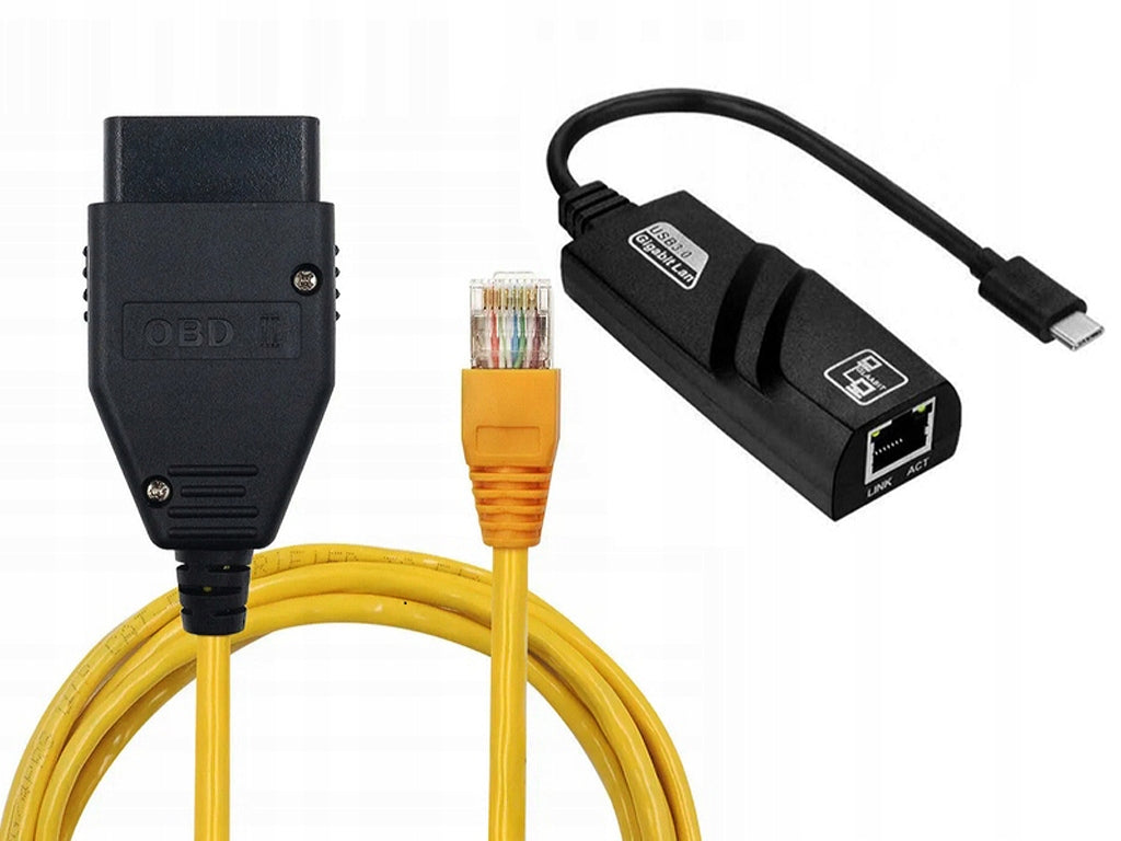 INTERFACE BMW ENET SERIES F G + USB-C ADAPTER BIMMERTOOL ISTA xDelete MHD