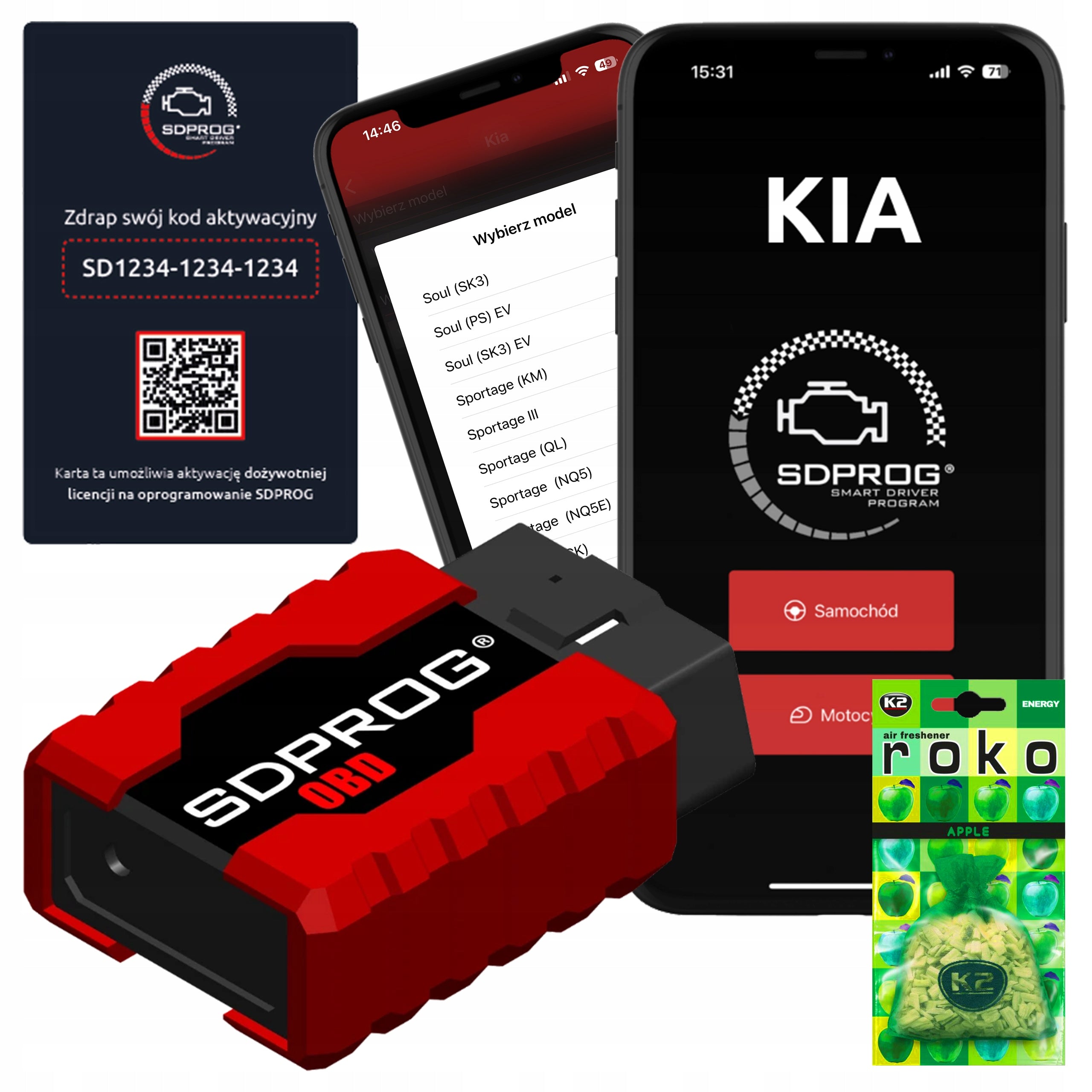 INTERFACE+DIAGNOSTIC PROGRAM SDPROG OBD TESTER FOR KIA Venga YN 2010-2020