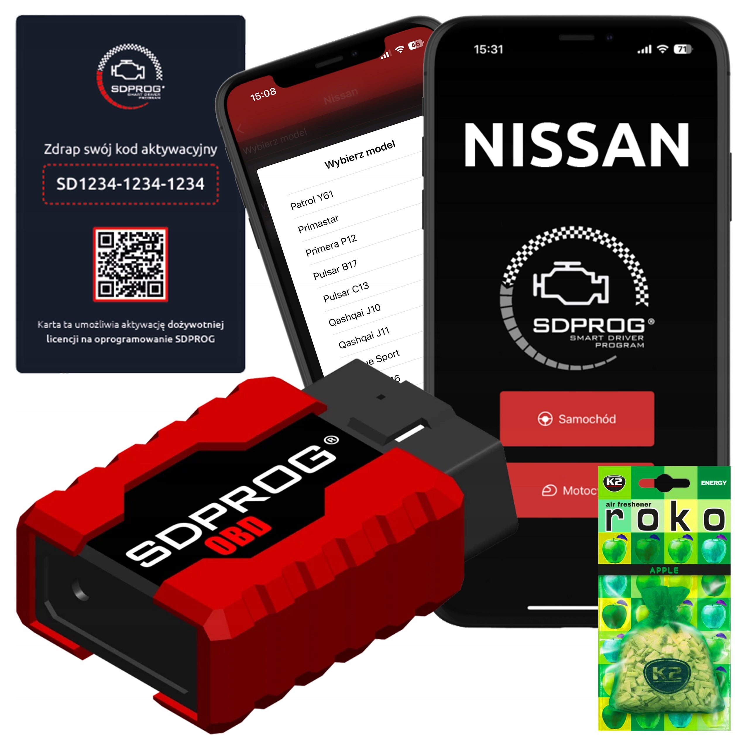 INTERFACE+DIAGNOSTIC PROGRAM SDPROG OBD TESTER Nissan March IV 2013-2018