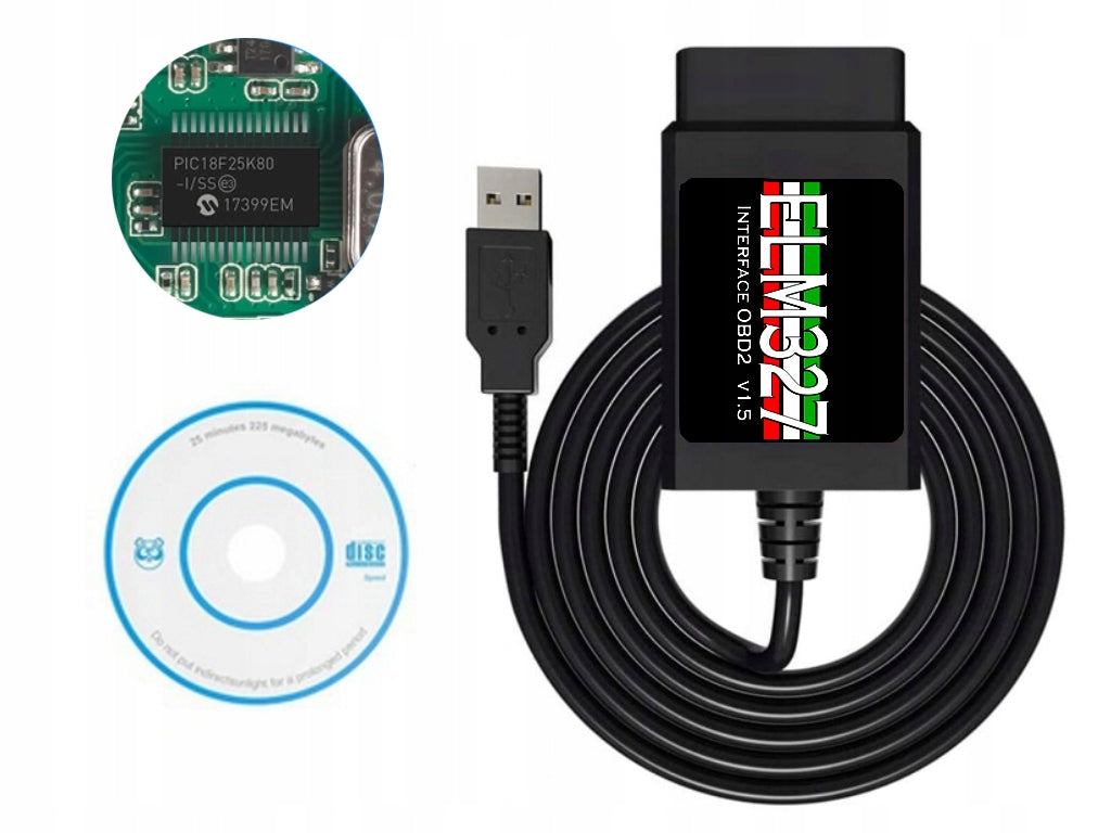 INTERFACE ELM327 MULTIECUSCAN FIAT ALFA ROMEO JEEP DODGE LANCIA 25K80 CD