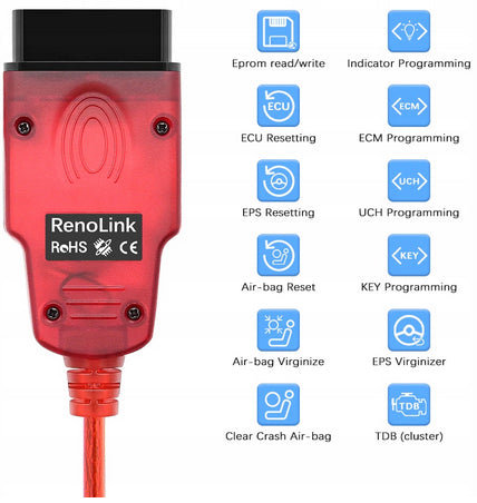 INTERFACE RENOLINK v2.11 PL MENU RENAULT MEGANE CLIO DACIA LOGAN SANDERO CD Brand VTech