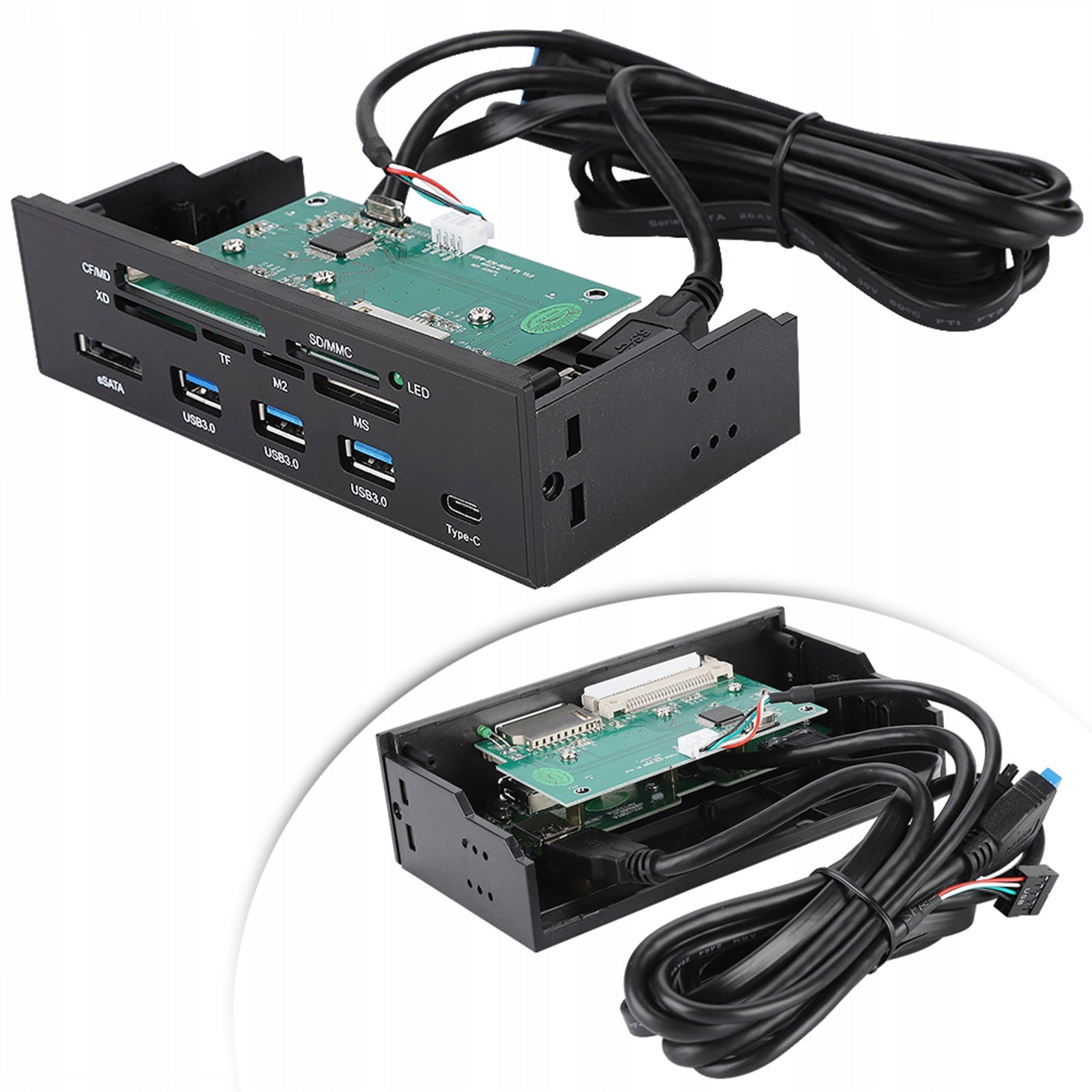 INTERNAL CARD READER PC USB PORT 2.0 M2 XD MS Manufacturer no brand