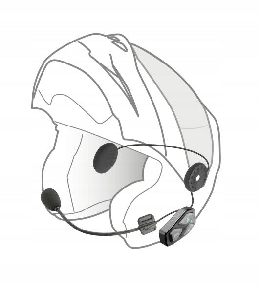 INTERPHONE MOTORCYCLE INTERCOM FOR 1 HELMET U-COM 3 BLUETOOTH 5.1 Packaging status original
