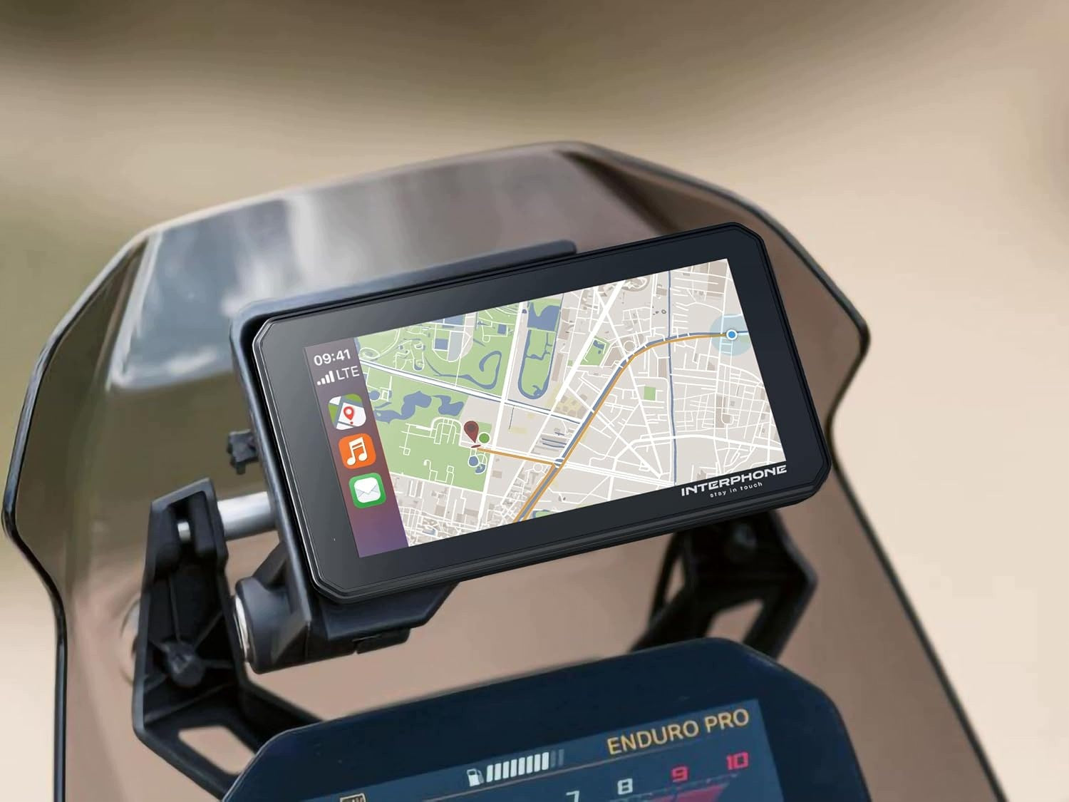 INTERPHONE SYNC55B Wi-Fi and Bluetooth Smart Motorcycle Screen for BMW Manufacturer INTERPHONE