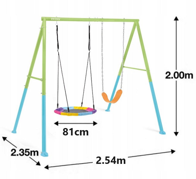 INTEX 44125 GARDEN SWING 2in1 235x254x200cm STORK NEST Manufacturer Intex