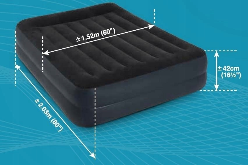 Erhöhte Luftmatratze Queen Intex Dura Beam Rest, 152 x 203 x 42 cm